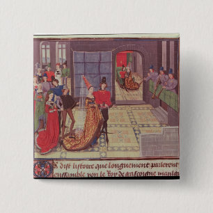 Badge Carré 5 Cm Le mariage de Renaud De Montauban et