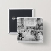 Badge Carré 5 Cm Le mariage de Victoria (Devant & derrière)