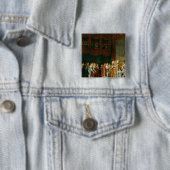 Badge Carré 5 Cm Le mariage du napoléon I et du Marie (En situation)