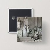 Badge Carré 5 Cm Le mariage républicain (Devant & derrière)