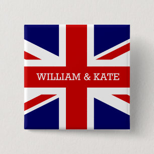 Badge Carré 5 Cm Le mariage royal - William et Kate