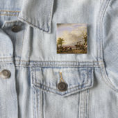 Badge Carré 5 Cm Le mariage rural (En situation)