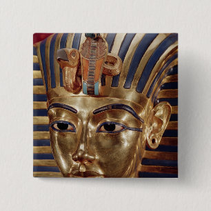 Badge Carré 5 Cm Le masque d'or, du trésor de