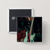 Badge Carré 5 Cm Le Meilleur Bassiste (Devant & derrière)