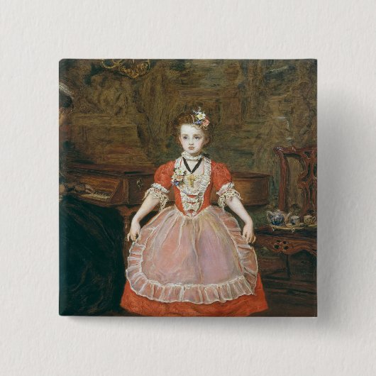 Badge Carré 5 Cm Le menuet (Devant)