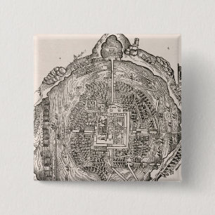 Badge Carré 5 Cm Le Mexique avant la conquête