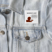 Badge Carré 5 Cm Le Minnesota Nice (En situation)