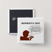 Badge Carré 5 Cm Le Minnesota Nice (Devant & derrière)
