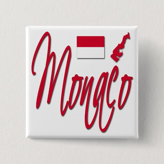Badge Carré 5 Cm Le Monaco (Devant)