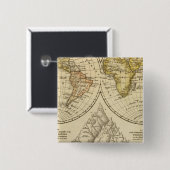 Badge Carré 5 Cm Le monde (Devant & derrière)