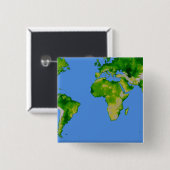 Badge Carré 5 Cm Le monde (Devant & derrière)