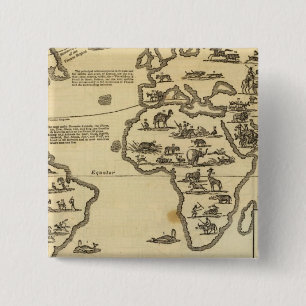 Badge Carré 5 Cm Le monde des animaux