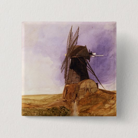 Badge Carré 5 Cm Le moulin (Devant)