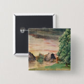 Badge Carré 5 Cm Le moulin à eau, 1495-97 (Devant & derrière)