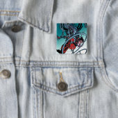 Badge Carré 5 Cm Le New 52 - Superboy #1 (En situation)