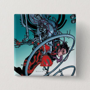 Badge Carré 5 Cm Le New 52 - Superboy #1