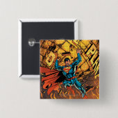 Badge Carré 5 Cm Le New 52 - Superman #1 (Devant & derrière)