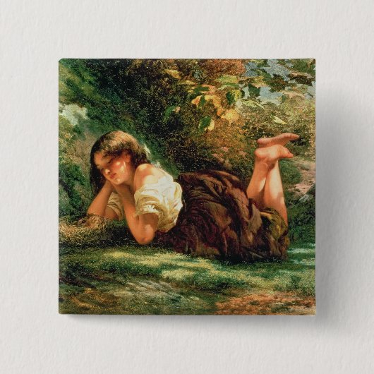 Badge Carré 5 Cm Le nid (Devant)