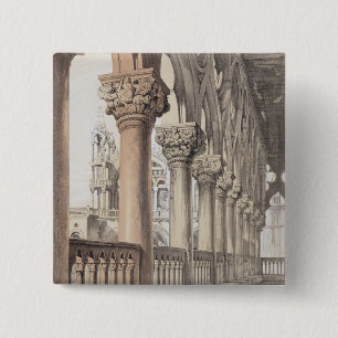 Badge Carré 5 Cm Le palais ducal, capitales de la Renaissance du