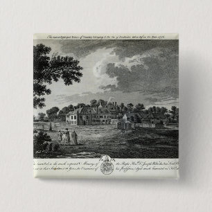 Badge Carré 5 Cm Le palais épiscopal antique de Bromley