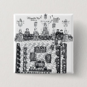 Badge Carré 5 Cm Le Parlement d'Edouard I