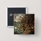 Badge Carré 5 Cm Le Parlement des oiseaux (Devant & derrière)