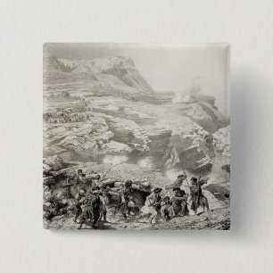 Badge Carré 5 Cm Le passage de Soulak chez Akhati, Dagestan,