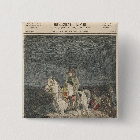 Badge Carré 5 Cm Le Petit Journal (Devant)