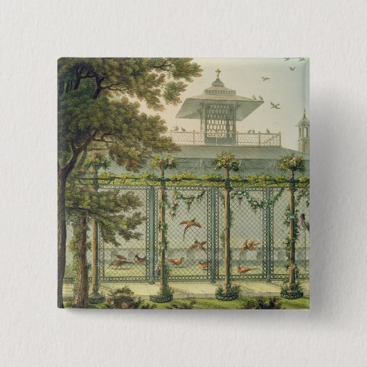 Badge Carré 5 Cm Le Pheasantry, gravé par Joseph Constantine Sta (Devant)