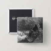 Badge Carré 5 Cm Le pilote s'évanouit (Devant & derrière)