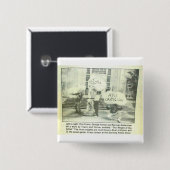 Badge Carré 5 Cm Le poids de l'artiste (Devant & derrière)