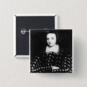 Badge Carré 5 Cm Le portrait a indiqué pour être Christopher (Devant & derrière)