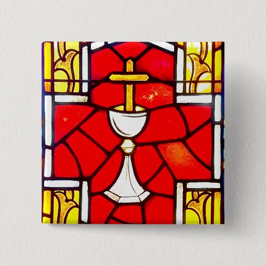 Badge Carré 5 Cm Le pouvoir dans le sang (Devant)