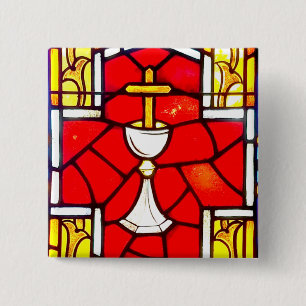 Badge Carré 5 Cm Le pouvoir dans le sang