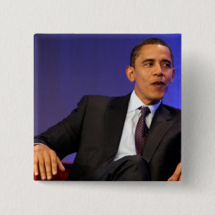 Badge Carré 5 Cm Le Président Barack Obama