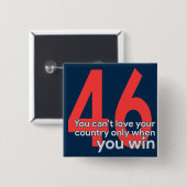 Badge Carré 5 Cm Le Président Biden le 6 janvier (Devant & derrière)