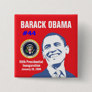 Badge Carré 5 Cm Le Président Obama
