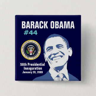 Badge Carré 5 Cm Le Président Obama