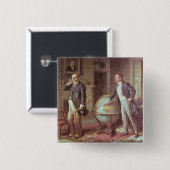 Badge Carré 5 Cm Le Président Theodore Roosevelt (Devant & derrière)