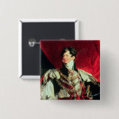 Badge Carré 5 Cm Le prince Regent, plus défunt George IV 2 (Devant & derrière)