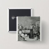 Badge Carré 5 Cm Le procès d'une sorcière (Devant & derrière)