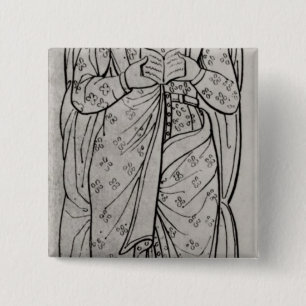 Badge Carré 5 Cm Le Recumbant Eleanor de l'Aquitaine