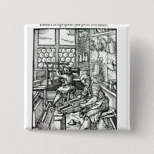 Badge Carré 5 Cm Le relieur, édité par Hartman Schopper