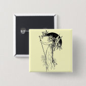 Badge Carré 5 Cm Le rêve des nuits d'été (Devant & derrière)