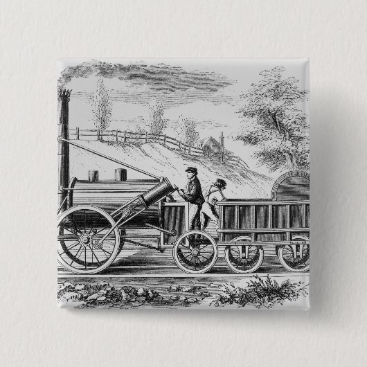 Badge Carré 5 Cm Le 'Rocket (Devant)