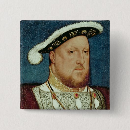 Badge Carré 5 Cm Le Roi Henry VIII (Devant)