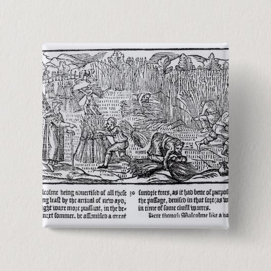 Badge Carré 5 Cm Le Roi Malcolm de l'Ecosse (Devant)