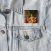 Badge Carré 5 Cm Le Roi Stephen (En situation)