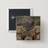 Badge Carré 5 Cm Le Roi Taking Maestricht en treize jours (Devant & derrière)