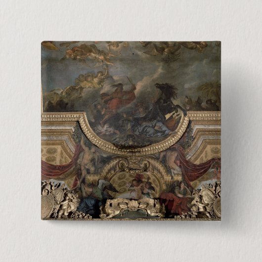 Badge Carré 5 Cm Le Roi Taking Maestricht en treize jours (Devant)